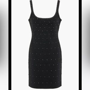 Herve Leger Black Mini Dress with Crystals Small New Years look